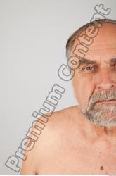 Head Man White Average Wrinkles Male Studio Poses